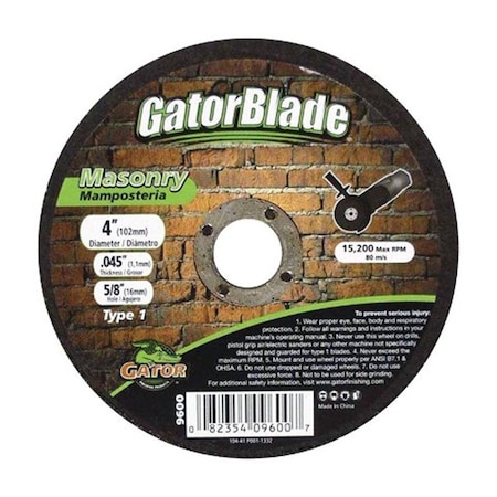 Gator Grit 9600 4 x 05 x 064 in Masonry Wheel 2463636
